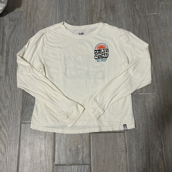 Women's Salty Crew Long Sleeve 3/4 Crop Shirt - MEDIUM - Picture 4 of 8